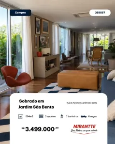 Casa com 3 Quartos à venda, 407m² no Jardim São Bento, São Paulo