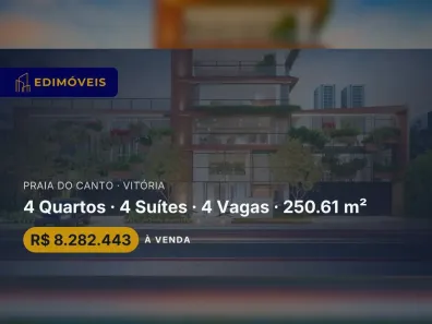 Apartamento com 4 Quartos à venda, 250m² no Praia do Canto, Vitória