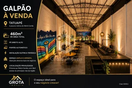 Galpão/Depósito/Armazém à venda, 460m² no Tatuapé, São Paulo