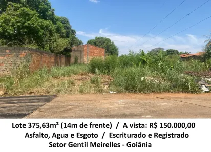 Lote/Terreno à venda, 375m² no Setor Gentil Meireles, Goiânia