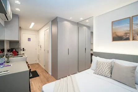 Apartamento com 1 Quarto para alugar, 17m² no Centro, Curitiba