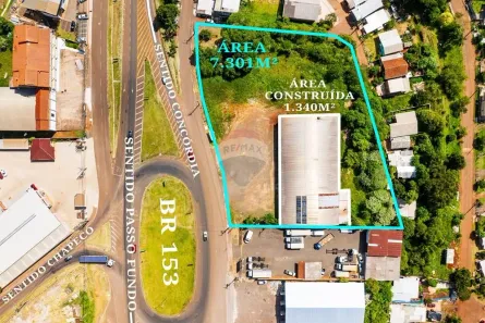 Galpão/Depósito/Armazém à venda, 1340m² no Frinape, Erechim