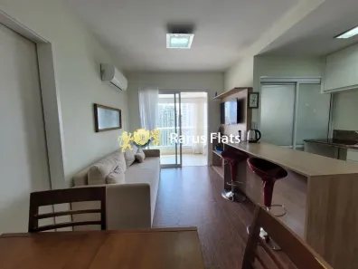 Flat com 1 Quarto para alugar, 47m² no Cidade Monções, São Paulo