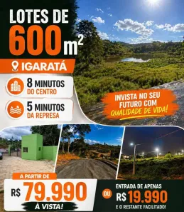 Lote/Terreno à venda, 600m² no Centro, Igaratá