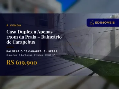 Casa com 3 Quartos à venda, 99m² no Balneário de Carapebus, Serra