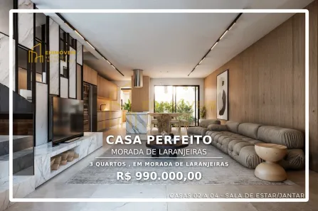 Casa com 3 Quartos à venda, 115m² no Morada de Laranjeiras, Serra