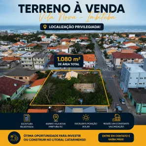 Lote/Terreno à venda, 1080m² no Vila Nova, Imbituba