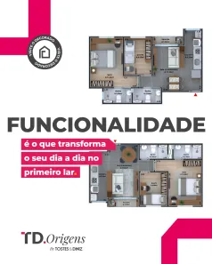 Apartamento com 2 Quartos à venda, 47m² no São Luiz, Volta Redonda