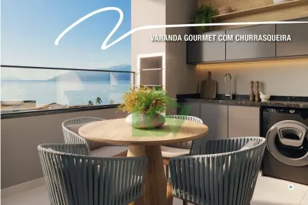 Apartamento com 1 Quarto à venda, 51m² no Vila Atlântica, Caraguatatuba