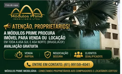Apartamento com 1 Quarto à venda, 35m² no Asa Sul, Brasília