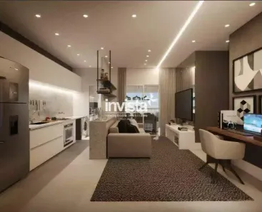 Apartamento com 2 Quartos à venda, 73m² no Encruzilhada, Santos