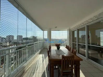 Apartamento com 3 Quartos para alugar, 129m² no Vila Alzira, Guarujá