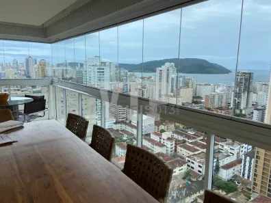 Apartamento com 3 Quartos para alugar, 171m² no Embaré, Santos