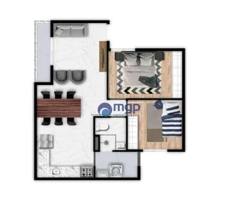 Apartamento com 2 Quartos à venda, 54m² no Vila Mazzei, São Paulo