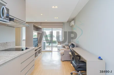 Apartamento com 1 Quarto para alugar, 42m² no Cidade Monções, São Paulo