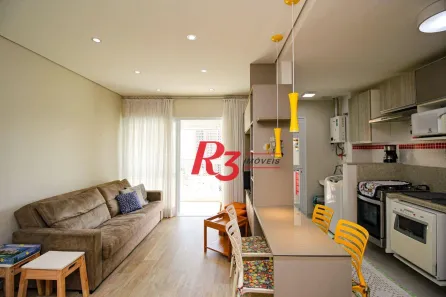 Apartamento com 1 Quarto à venda, 57m² no Gonzaga, Santos