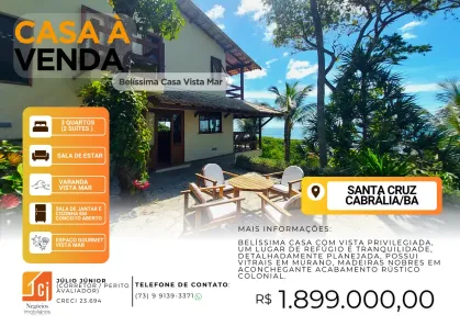 Casa com 3 Quartos à venda, 336m² no , Santa Cruz Cabrália