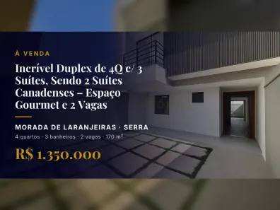 Casa com 4 Quartos à venda, 170m² no Morada de Laranjeiras, Serra