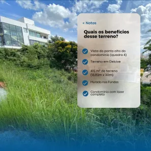 Lote/Terreno à venda, 415m² no Portal do Sol, Contagem