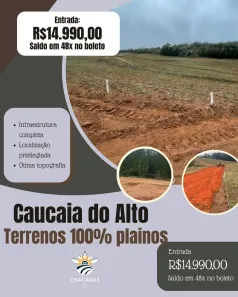Lote/Terreno à venda, 500m² no Centro (Caucaia do Alto), Cotia
