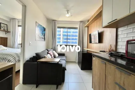 Apartamento com 1 Quarto para alugar, 24m² no Vila Clementino, São Paulo