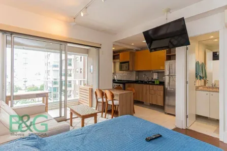 Apartamento com 1 Quarto para alugar, 36m² no Cidade Monções, São Paulo