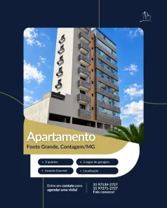 Apartamento com 3 Quartos à venda, 137m² no Fonte Grande, Contagem