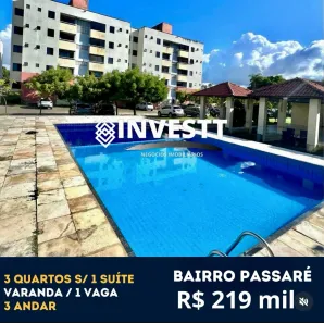 Apartamento com 3 Quartos à venda, 56m² no Passaré, Fortaleza