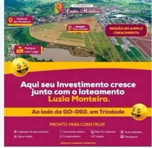 Lote/Terreno à venda, 240m² no Residencial Luzia Monteiro, Trindade