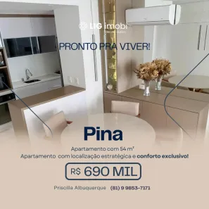 Apartamento com 2 Quartos à venda, 54m² no Pina, Recife