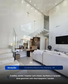 Casa de Condomínio com 3 Quartos para alugar, 144m² no Loteamento Recife, Petrolina