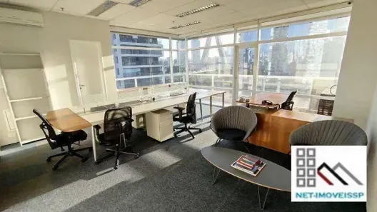 Sala Comercial para alugar, 133m² no Cidade Monções, São Paulo