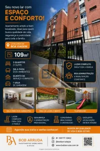Apartamento com 3 Quartos à venda, 109m² no Boa Viagem, Recife