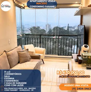 Apartamento com 2 Quartos à venda, 51m² no Macedo, Guarulhos