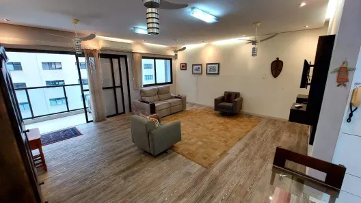 Apartamento com 3 Quartos para alugar, 146m² no Boqueirão, Santos
