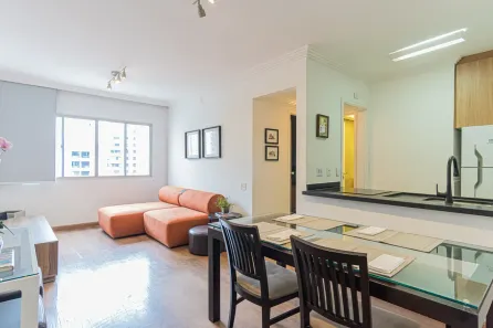 Apartamento com 1 Quarto para alugar, 46m² no Indianópolis, São Paulo