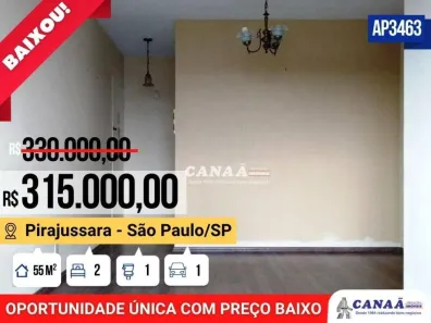 Apartamento com 2 Quartos à venda, 56m² no Pirajussara, São Paulo