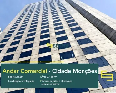Sala Comercial para alugar, 2107m² no Brooklin Paulista, São Paulo