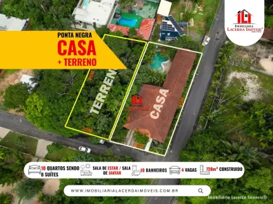 Casa de Condomínio com 10 Quartos à venda, 720m² no Ponta Negra, Manaus