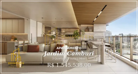 Apartamento com 3 Quartos à venda, 94m² no Jardim Camburi, Vitória