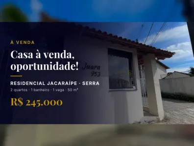 Casa com 2 Quartos à venda, 50m² no Residencial Jacaraípe, Serra