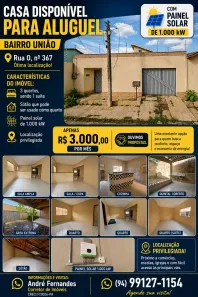 Casa com 4 Quartos para alugar, 200m² no União, Parauapebas