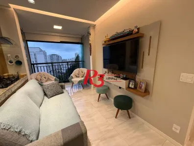 Apartamento com 2 Quartos para alugar, 63m² no Marapé, Santos