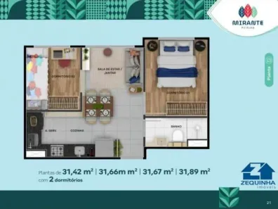 Apartamento com 2 Quartos à venda, 31m² no Vila Palmeiras, São Paulo