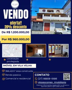 Prédio Residencial com 5 Quartos à venda, 366m² no Vila Nova, Vila Velha