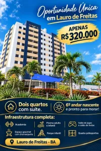 Apartamento com 2 Quartos à venda, 50m² no Centro, Lauro de Freitas