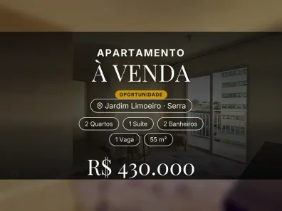Apartamento com 2 Quartos à venda, 55m² no Jardim Limoeiro, Serra