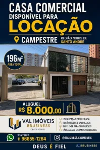 Ponto Comercial para alugar, 196m² no Jardim, Santo André