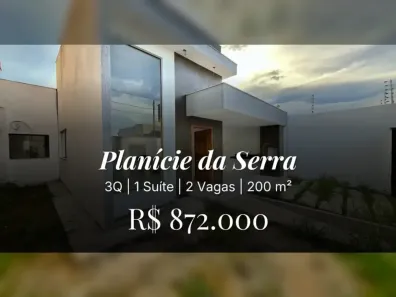 Casa com 3 Quartos à venda, 200m² no Planície da Serra, Serra