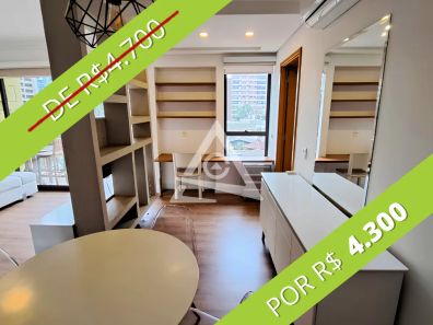 Apartamento com 1 Quarto para venda ou aluguel, 57m² no Cambuí, Campinas